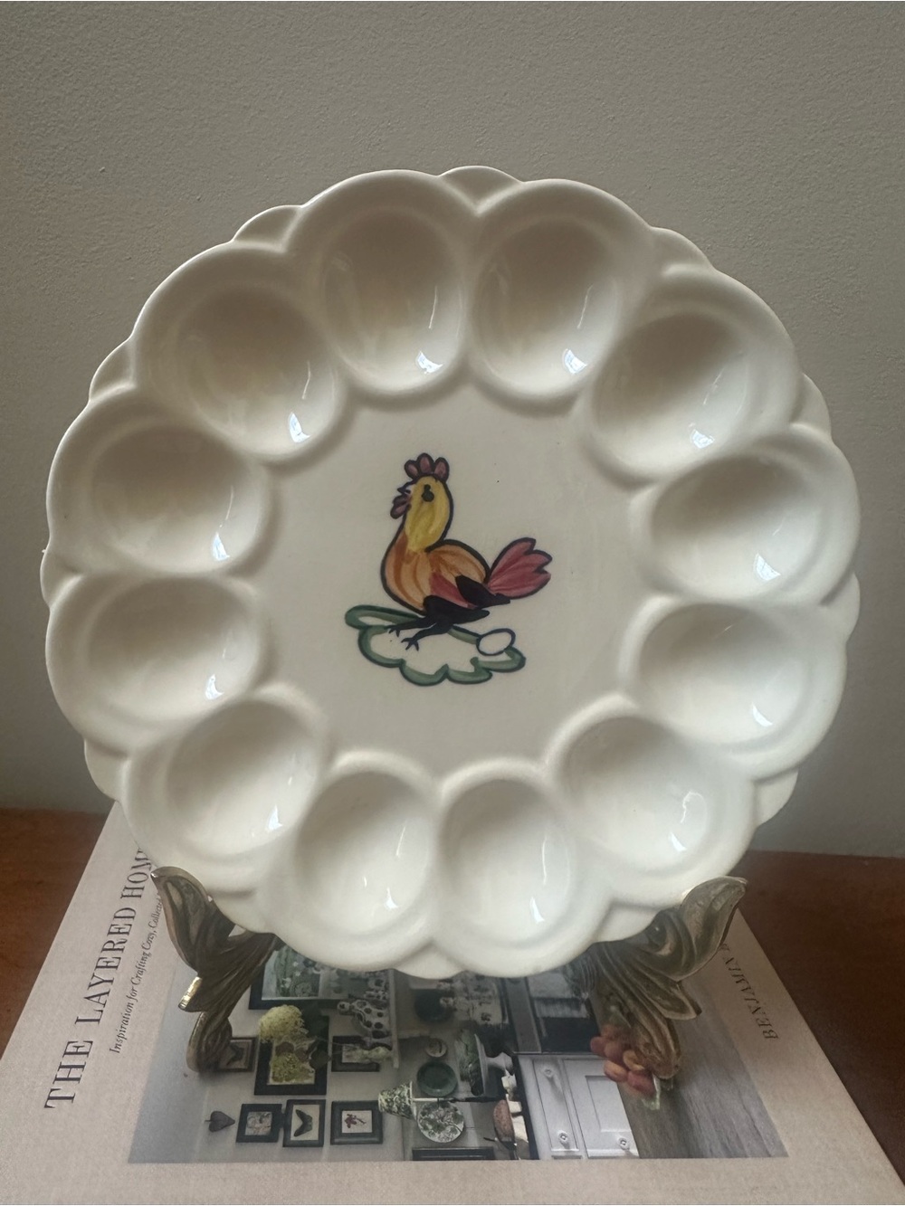 Peasant Village Deviled Egg Platter